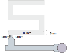 Figure 6-2-1 Mold for Thin-Wall Flow Length Measurement